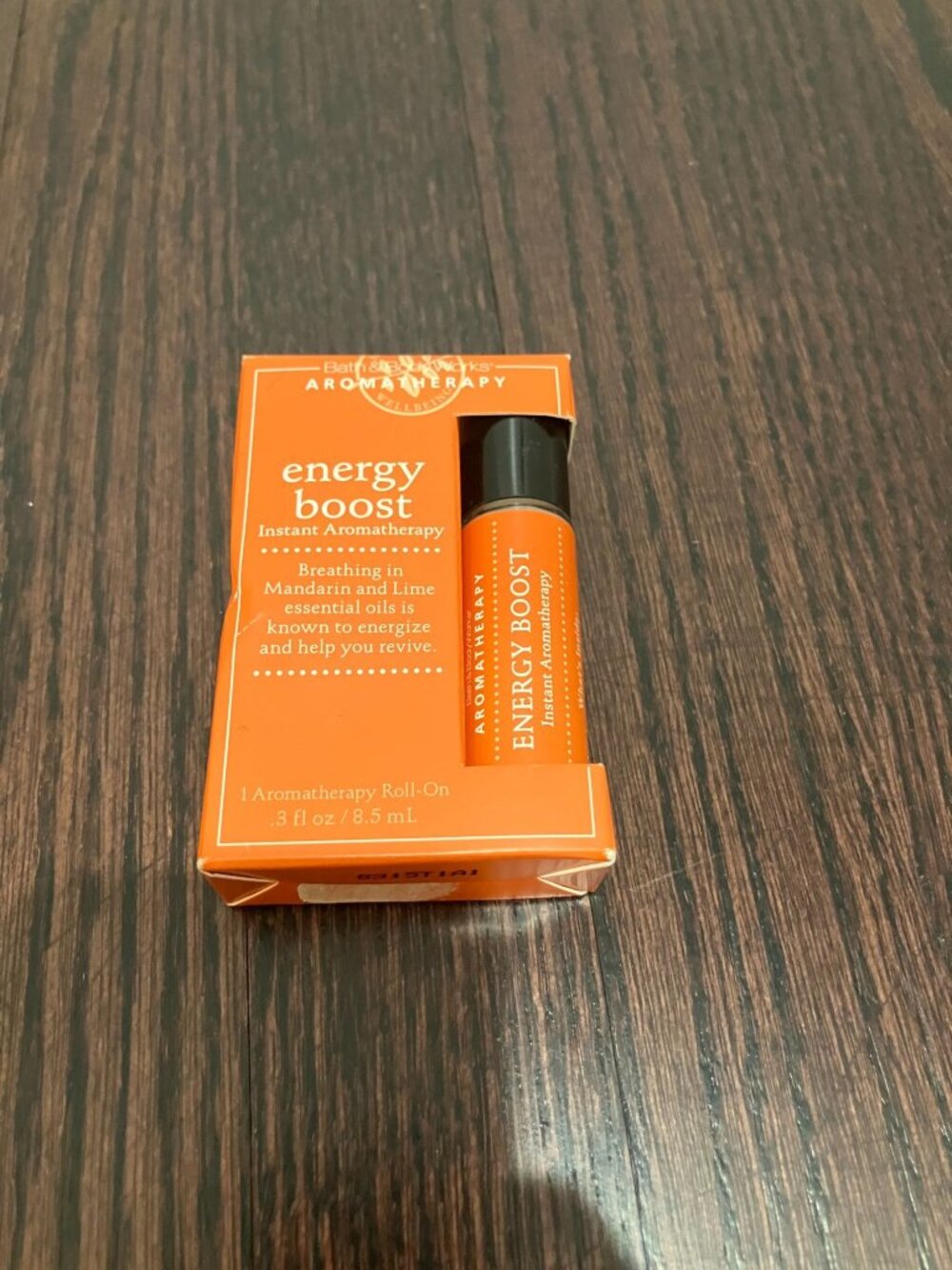 Bath & Body Works Aromatherapy Energy Boost Roll-On, Mandarin/Lime, Brand New